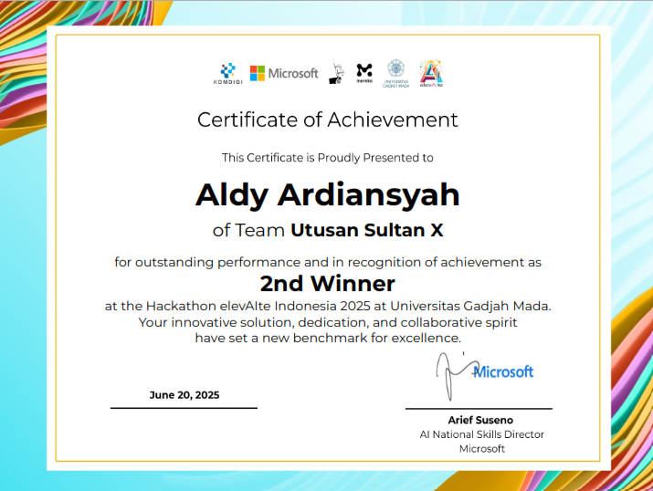 Juara 2 — Hackaton elevAIte Indonesia 2025
